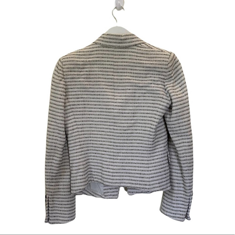 Veronica Beard White and Black Striped Blazer - Picture 15 of 16